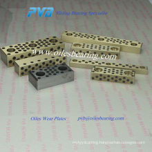 Fibro Standard Oilless Wear Plate,Graphite plugged oiles plates,High performance pet preform mould Slide Wear Plates